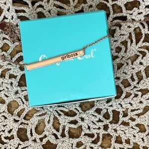 Origami Owl Girlboss Bar Necklace